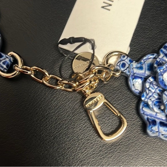 Brahmin Double Magnolia Tassel Coastal Blue Melbourne Bag Charm NWT MSRP:$125.00 - Picture 7 of 14